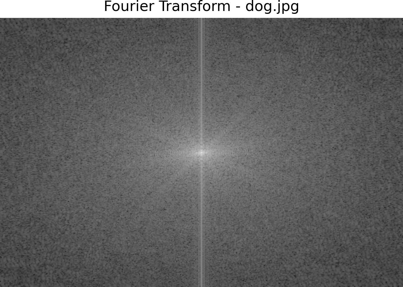 Fourier Transform of Original Dog