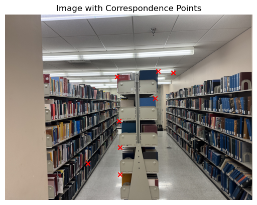 Library Image 1 Point Correspondences